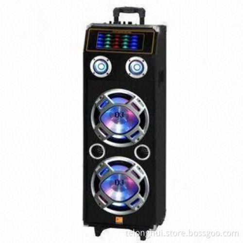 Active Light Speaker with USB/SD/FM/EQ/Battery/Bluetooth Remote Color Light, 1-piece, Wireless